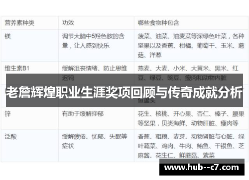 老詹辉煌职业生涯奖项回顾与传奇成就分析