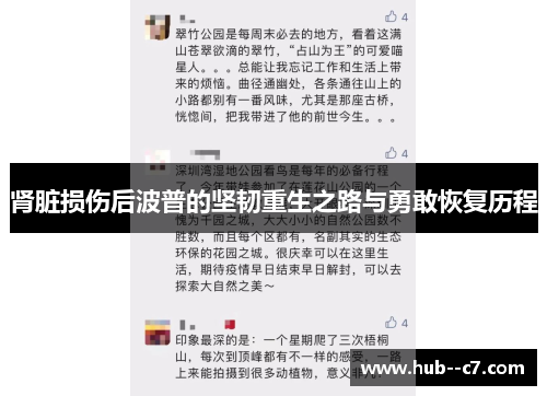 肾脏损伤后波普的坚韧重生之路与勇敢恢复历程