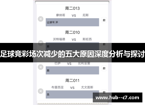 足球竞彩场次减少的五大原因深度分析与探讨